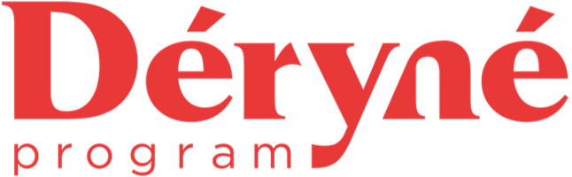 deryne program logo transparent red